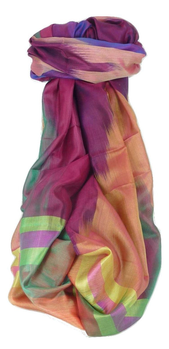 Varanasi Premium Silk Long Scarf 6799 GIFT BOX WRAPPED by Pashmina & Silk