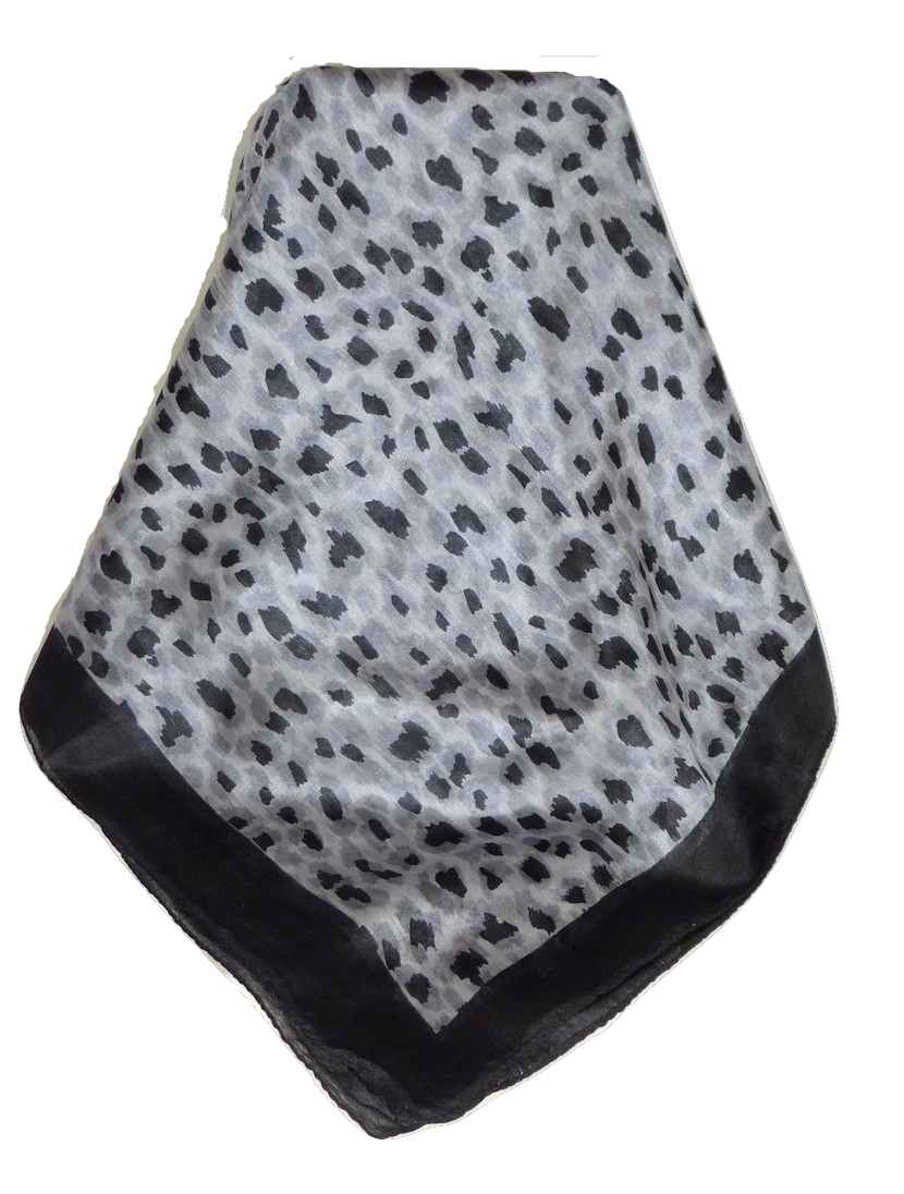 Sciarpa Quadrata Contemporary Seta di Gelso Vihar Black da Pashmina & Silk