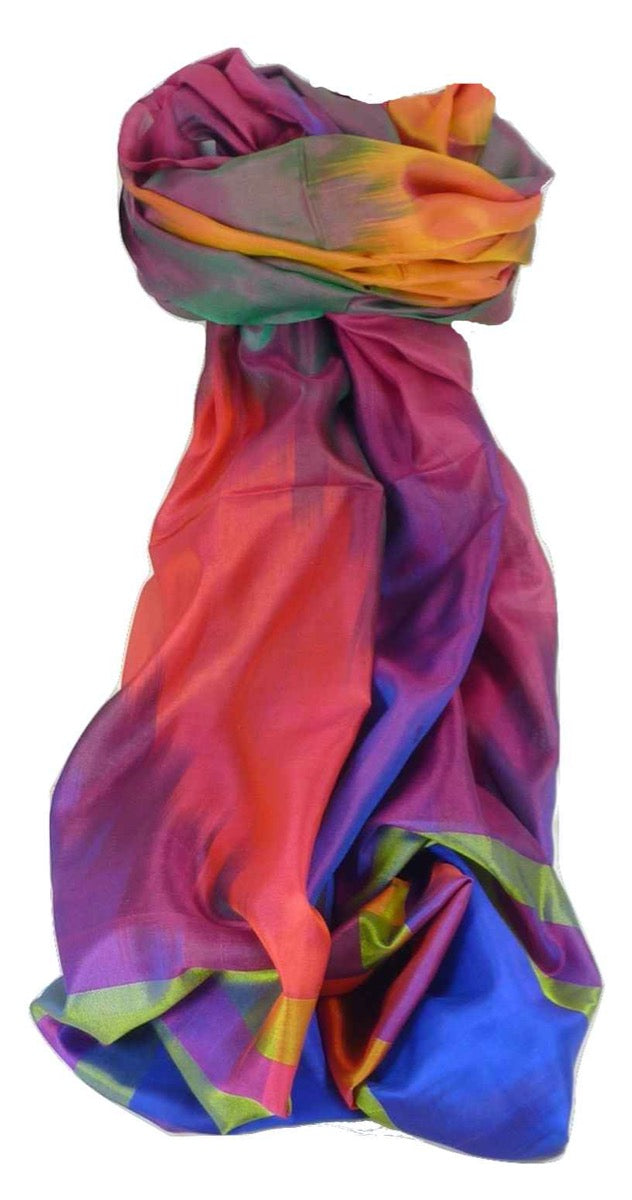 Varanasi Premium Silk Long Scarf 6959 GIFT BOX WRAPPED by Pashmina & Silk