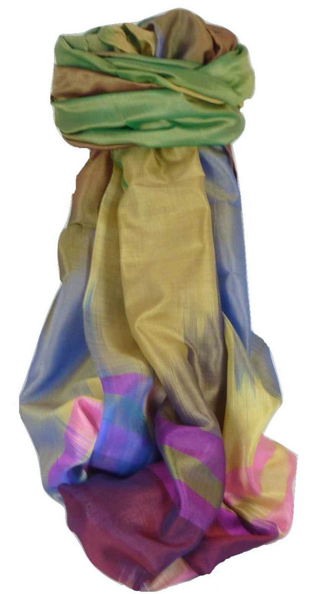 Varanasi Premium Silk Long Scarf 7079 GIFT BOX WRAPPED by Pashmina & Silk