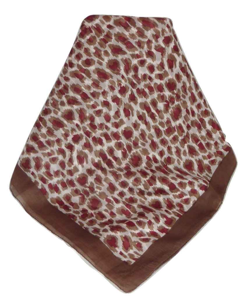 Sciarpa Quadrata Contemporary Seta di Gelso Vihar Chestnut  da Pashmina & Silk