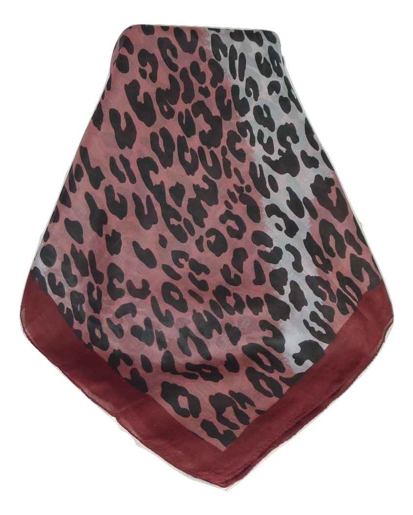 Mulberry Silk Contemporary Square Scarf Vansdar Wine by Pashmina & Silk