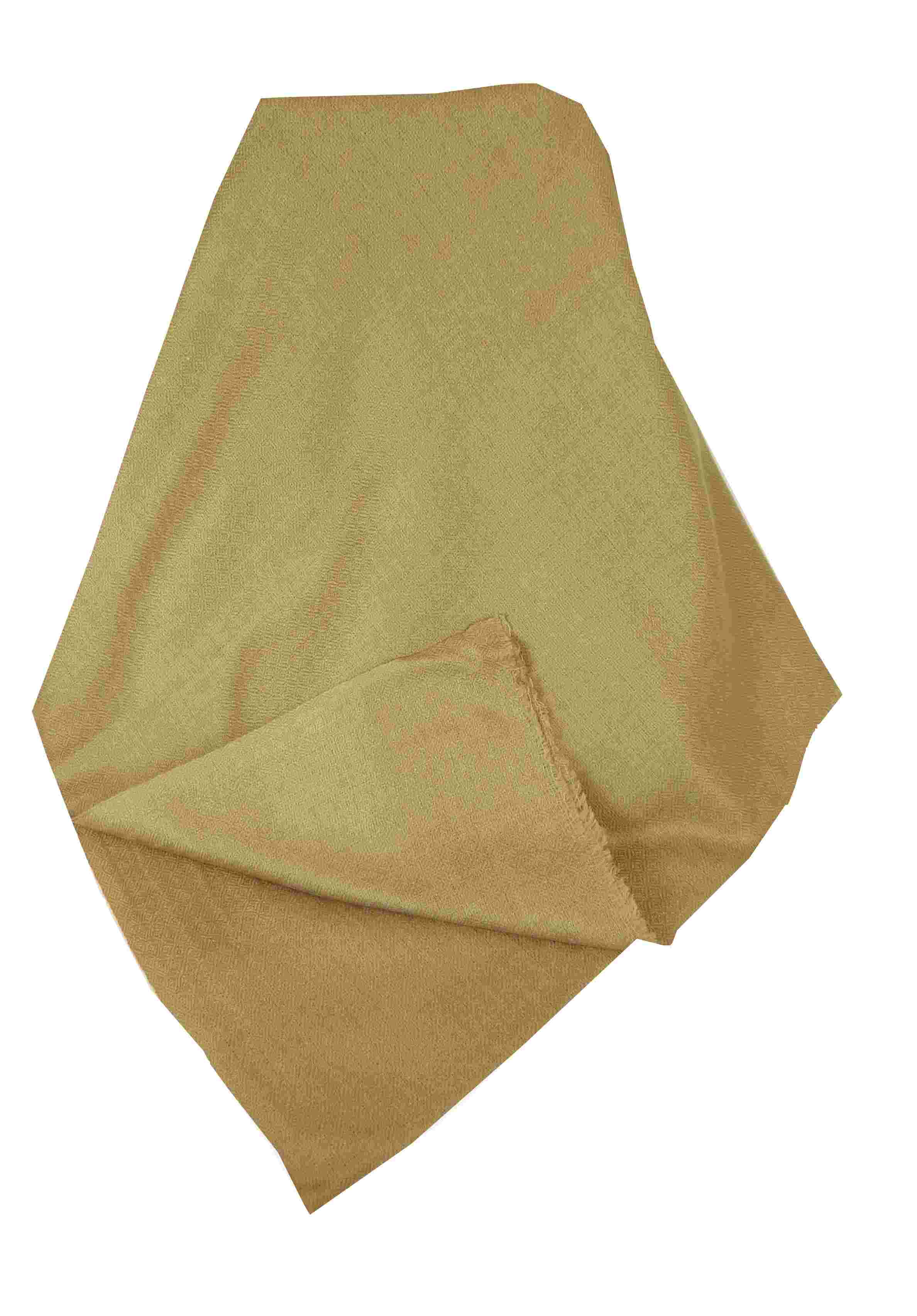 Fine Cashmere Scarf Karakoram Birds-Eye Weave Fallow by Pashmina & Silk