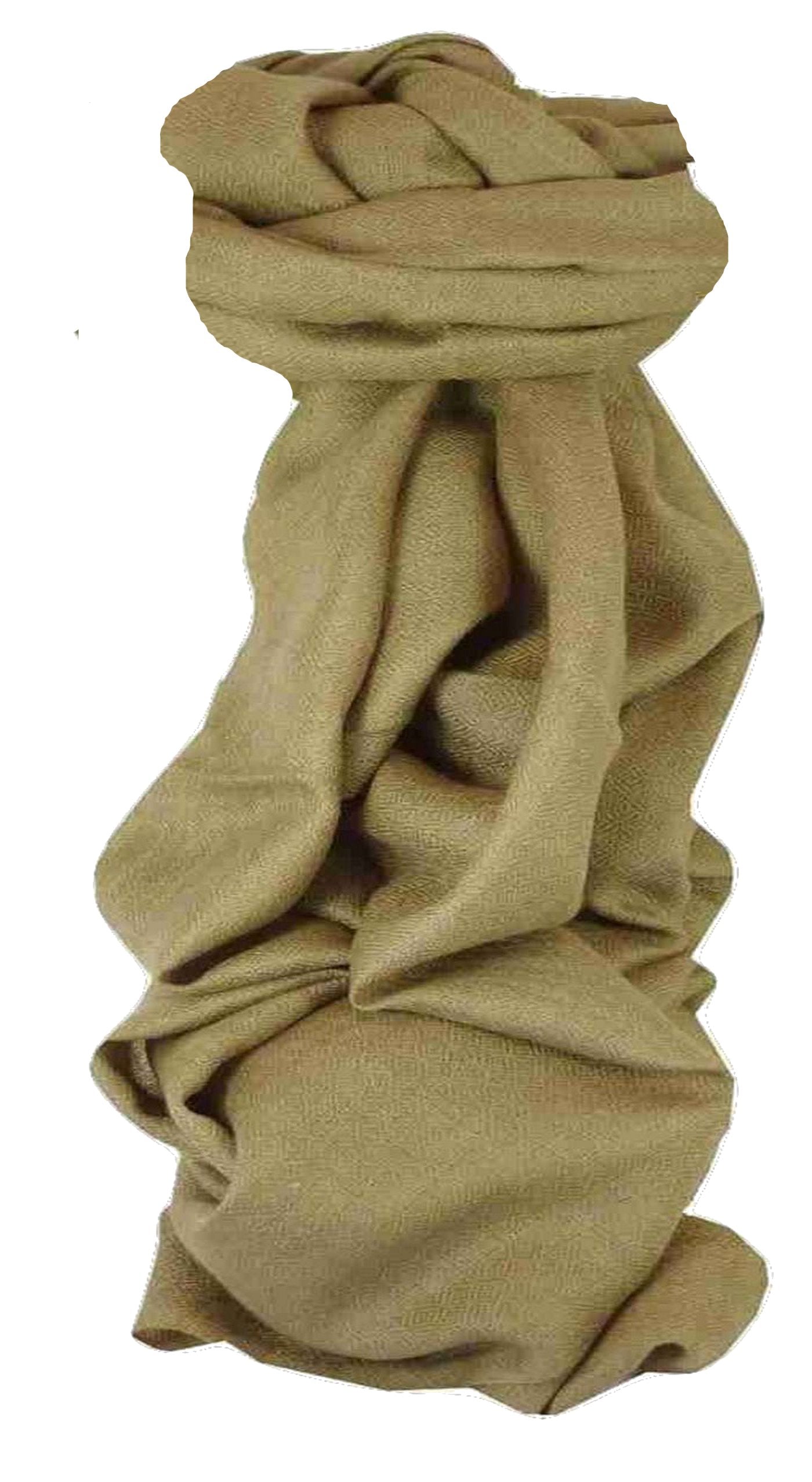 Fine Cashmere Scarf Karakoram Birds-Eye Weave Fallow by Pashmina & Silk