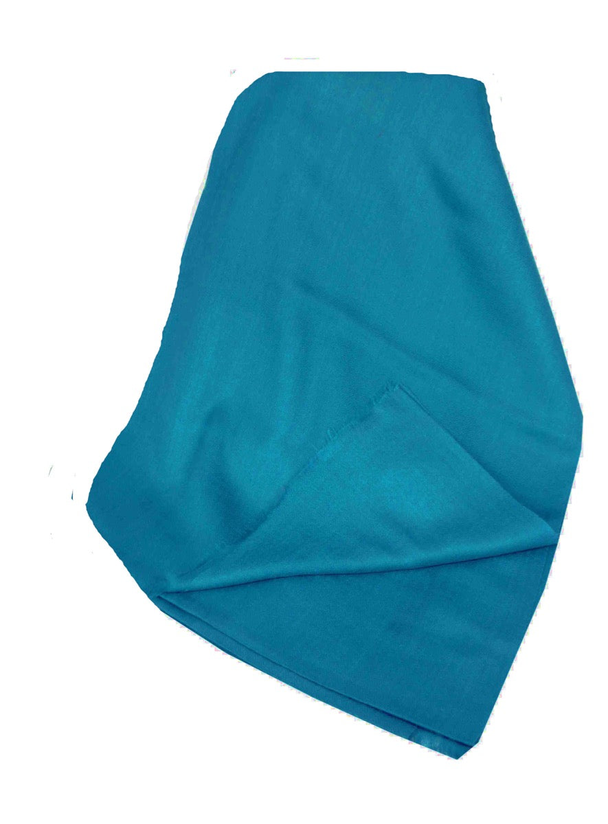 Cashmere Stola Fino Karakorum Birds Eye-Weave Cambridge Blue di Pashmina & Silk