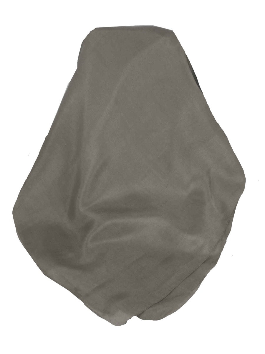 Cashmere Sciarpa Fino Karakorum Birds Eye-Weave Grey di Pashmina & Silk