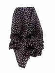 "Simply Hearts" Georgette Scarf Black and Pink by Pashmina & Silk