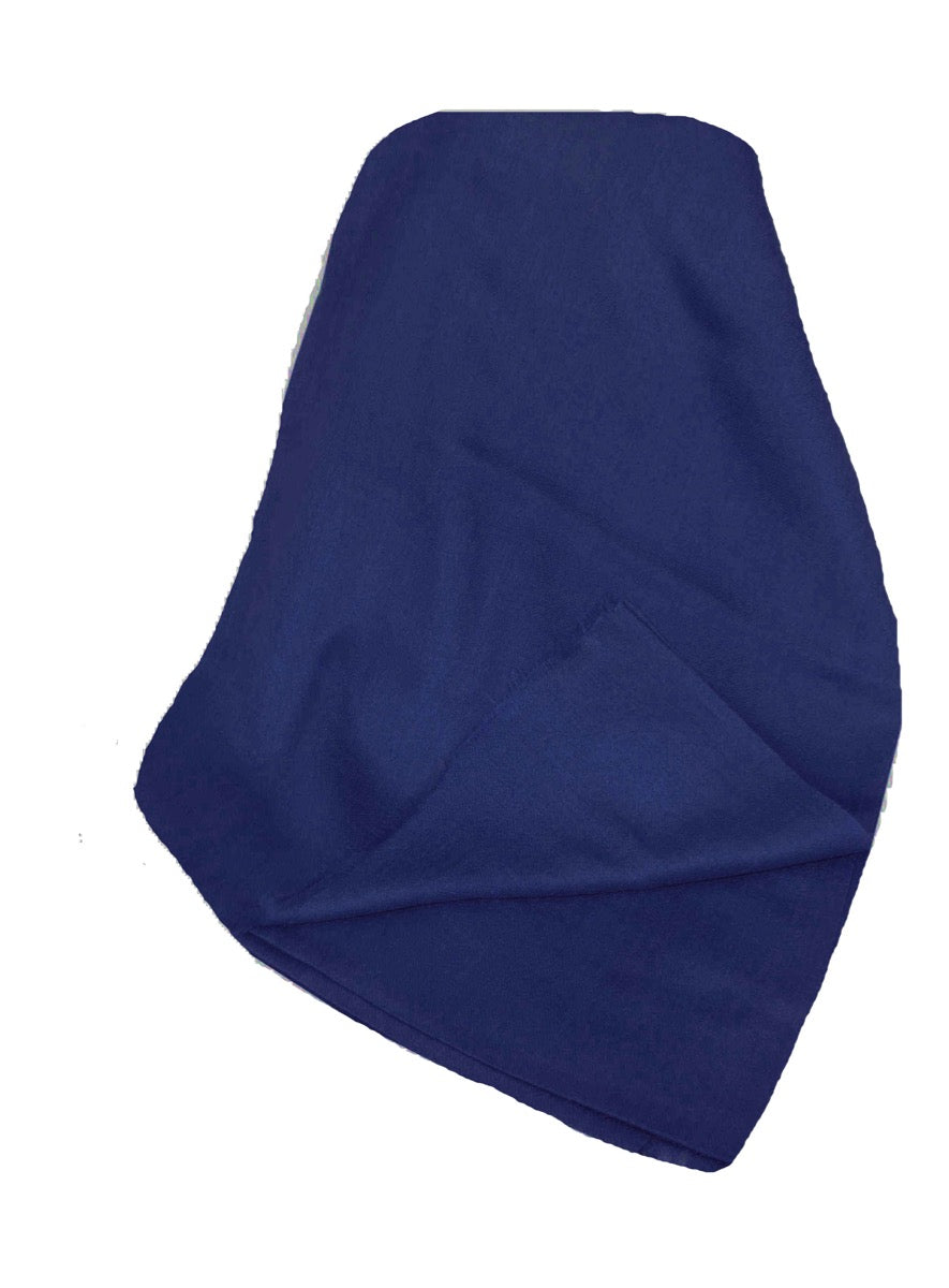 Mulberry Silk Hand Dyed Square Scarf Oxford Blue from Pashmina & Silk