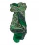 Mulberry Silk Traditional Square Scarf Jaipur Green by Pashmina & Silk