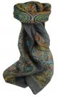 Mulberry Silk Traditional Square Scarf Dida Pearl by Pashmina & Silk