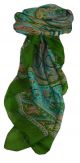 Mulberry Silk Traditional Square Scarf Dida Sage by Pashmina & Silk