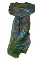 Mulberry Silk Traditional Square Scarf Aimee Sage by Pashmina & Silk