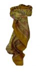 Mulberry Silk Traditional Square Scarf Abhan Caramel by Pashmina & Silk