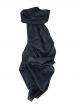 Mulberry Silk Hand Dyed Long Scarf Dark Blue from Pashmina & Silk