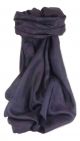 Mulberry Silk Hand Dyed Square Scarf Dark Blue from Pashmina & Silk