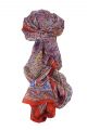 Mulberry Silk Traditional Long Scarf Riya Red by Pashmina & Silk