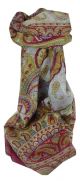 Mulberry Silk Traditional Long Scarf Safia Pink by Pashmina & Silk