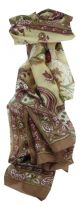 Mulberry Silk Traditional Long Scarf Ree Caramel by Pashmina & Silk