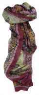 Mulberry Silk Traditional Long Scarf Rei Burgundy by Pashmina & Silk