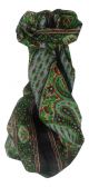 Mulberry Silk Traditional Long Scarf Lexi Black by Pashmina & Silk