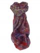 Mulberry Silk Traditional Long Scarf Kera Red by Pashmina & Silk