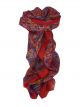 Mulberry Silk Traditional Long Scarf Cala Red by Pashmina & Silk