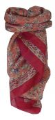 Mulberry Silk Traditional Square Scarf Ela Pink by Pashmina & Silk
