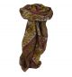 Mulberry Silk Traditional Square Scarf Farrin Coffee & Cerise by Pashmina & Silk