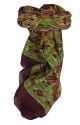 Mulberry Silk Traditional Square Scarf Colaba Maroon by Pashmina & Silk