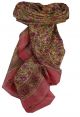Mulberry Silk Traditional Square Scarf Affya Rose by Pashmina & Silk