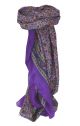 Mulberry Silk Traditional Square Scarf Abbe Violet by Pashmina & Silk