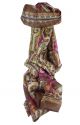 Mulberry Silk Traditional Long Scarf Sita Chestnut by Pashmina & Silk