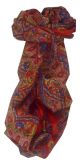Mulberry Silk Traditional Long Scarf Rita Red by Pashmina & Silk