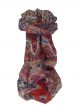 Mulberry Silk Traditional Long Scarf Raxaul Red by Pashmina & Silk