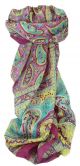 Mulberry Silk Traditional Long Scarf Koel Carnation by Pashmina & Silk