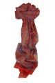 Mulberry Silk Traditional Long Scarf Baira Red by Pashmina & Silk