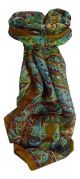 Mulberry Silk Traditional Long Scarf Anna Caramel by Pashmina & Silk