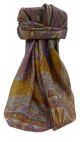Mulberry Silk Traditional Square Scarf Ankita Gold by Pashmina & Silk