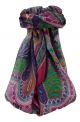Mulberry Silk Traditional Square Scarf Shakir Pink by Pashmina & Silk