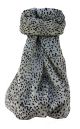 Mulberry Silk Contemporary Long Scarf Mirza B&W by Pashmina & Silk