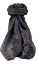 Mulberry Silk Contemporary Long Scarf Mirza Charcoal by Pashmina & Silk
