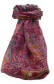 Mulberry Silk Traditional Long Scarf Alka Pink by Pashmina & Silk