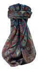Mulberry Silk Traditional Square Scarf Zee Black by Pashmina & Silk
