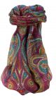 Mulberry Silk Traditional Square Scarf Zee Rose by Pashmina & Silk