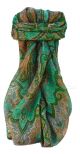 Mulberry Silk Traditional Square Scarf Zia Sage by Pashmina & Silk