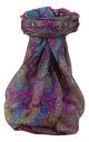 Mulberry Silk Traditional Square Scarf Zia Violet by Pashmina & Silk
