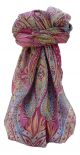 Mulberry Silk Traditional Square Scarf Zayd Rose by Pashmina & Silk