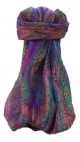 Mulberry Silk Traditional Square Scarf Zayd Violet by Pashmina & Silk