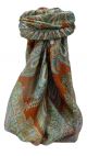 Mulberry Silk Traditional Square Scarf Vahi Copper by Pashmina & Silk