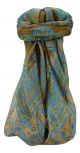 Mulberry Silk Traditional Square Scarf Yana Chestnut by Pashmina & Silk
